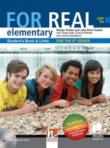 Корица: For Real А2: Elementary Student's Book and Links 8th grade А2. Английски език за 8. интензивен клас - ниво